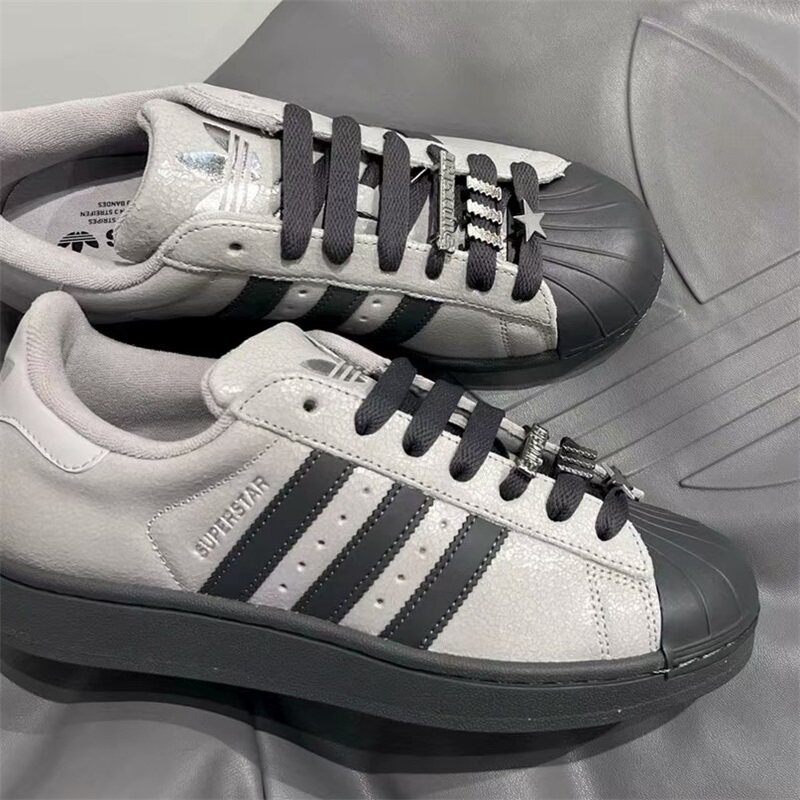 阿迪达斯三叶草男女款鞋子2026春季新款贝壳头百搭潮流板鞋IH1629