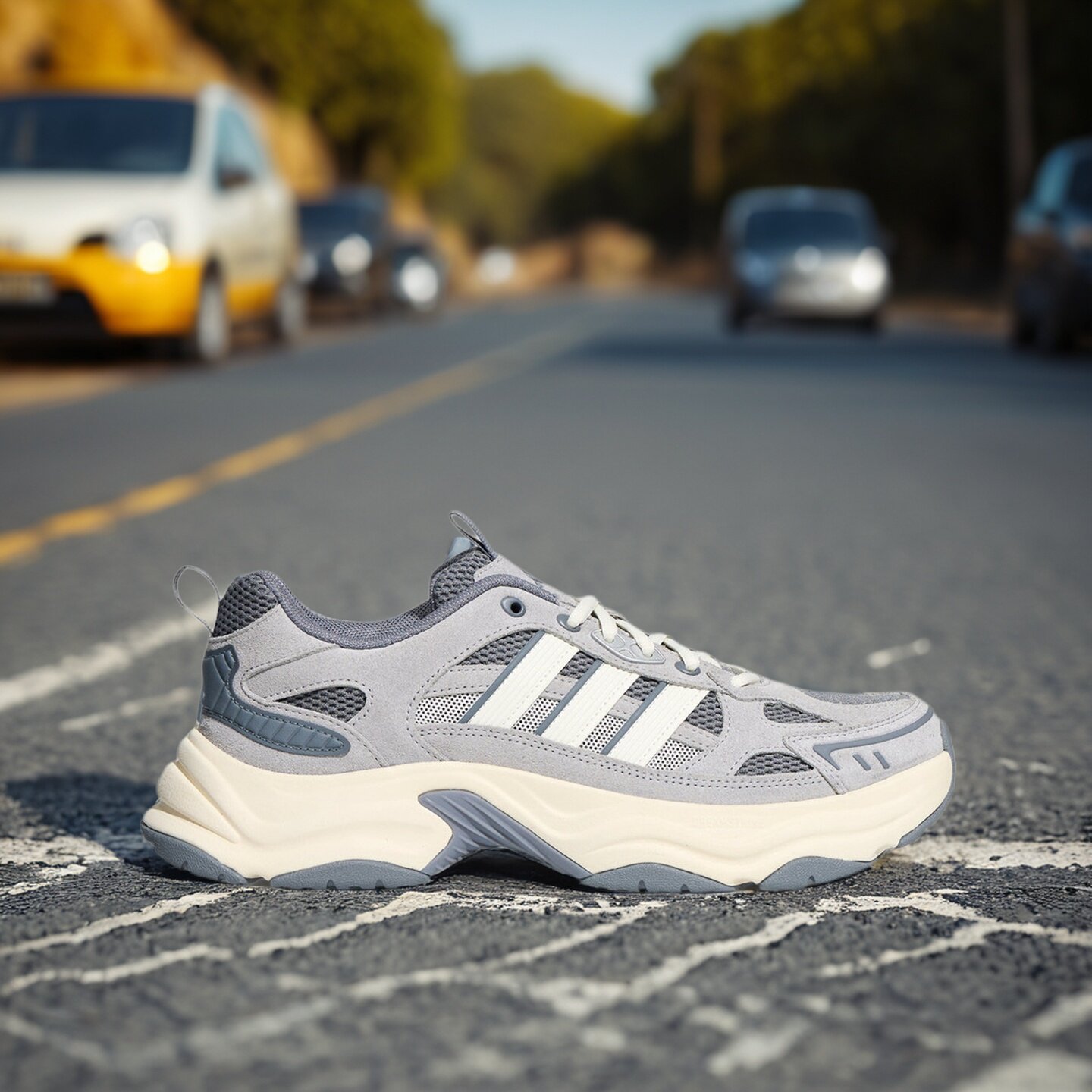 Adidas阿迪达斯男女款鞋子2026冬季新款舒适透气跑步老爹鞋LA6798