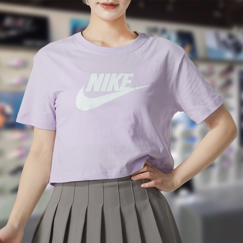 女短袖舒适透气百搭纯棉短款T恤