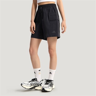 Adidas阿迪达斯女款裤子2026夏季新款舒适宽松运动休闲短裤KS5374