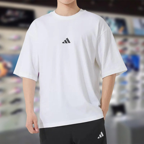 Adidas阿迪达斯男子短袖2025夏季新款舒适宽松百搭休闲T恤JC5339