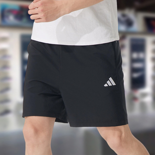 Adidas阿迪达斯男款裤子2025夏季新款舒适宽松透气跑步短裤JF1117