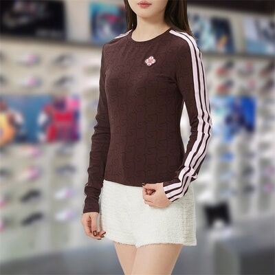 Adidas阿迪达斯女子长袖2026春季新年款舒适百搭休闲套头衫KW4678