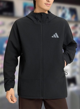 Adidas阿迪达斯男子外套2026春季新款舒适百搭宽松运动夹克KD9409