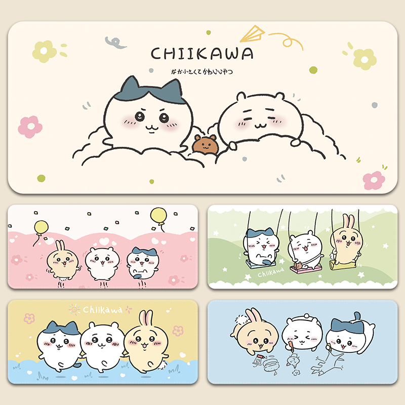 吉伊卡哇鼠标垫超大电脑键盘垫卡通乌萨奇办公室桌面垫学习书桌垫