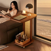 中古小推车沙发边几可移动茶几客厅家用小桌子零食置物架小型边柜