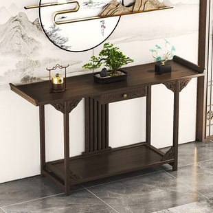 供桌佛台家用佛龛中式 订婚宴台正对门条案简约玄关桌子靠墙窄条桌