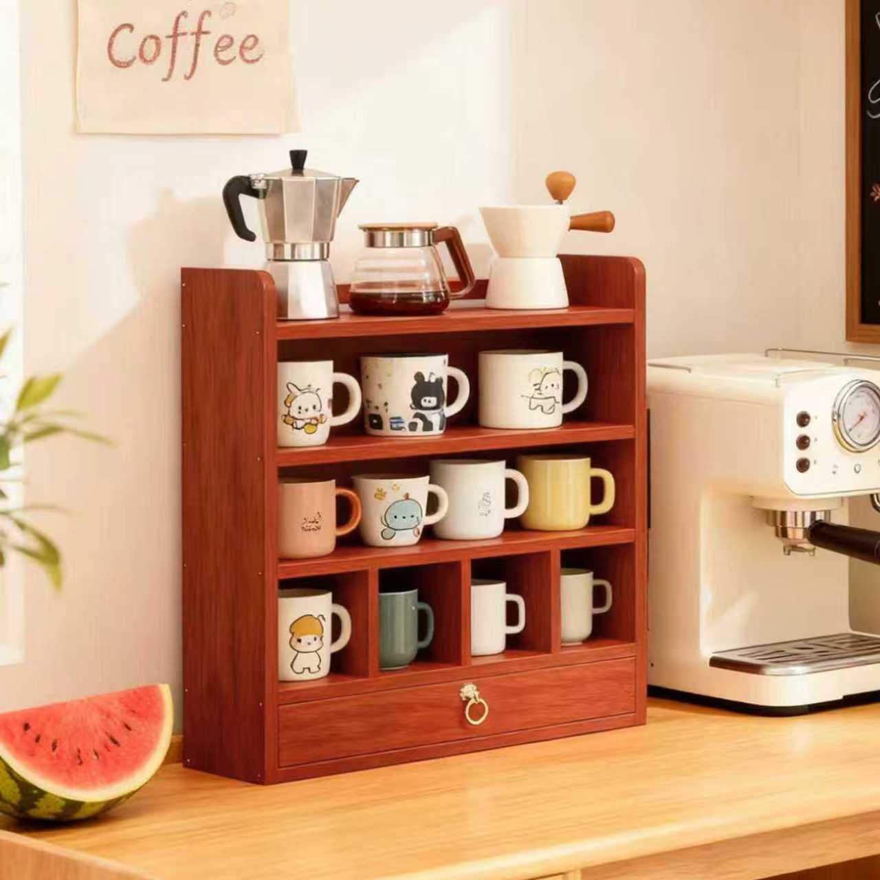 杯子收纳置物架桌面马克杯展示架