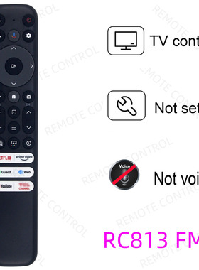 适用于TCL电视机红外遥控器RC813 FMBB 没语音功能