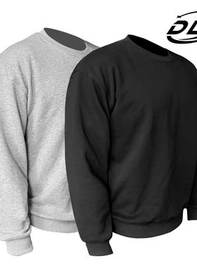 DLZ重磅秋冬唯卫衣350克美式显肩宽落肩毛圈全棉套头小领口长袖