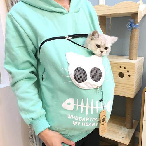 可以放猫的衣服抱猫狗出行春秋育儿袋撸猫服装猫卫衣携带宠物