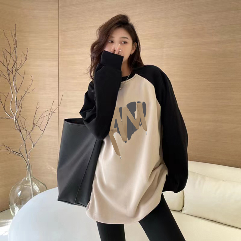 加绒卫衣女新款2025爆款时尚洋气