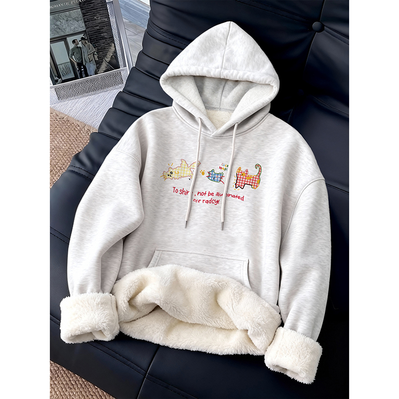 羊羔绒超火小众不撞款上衣