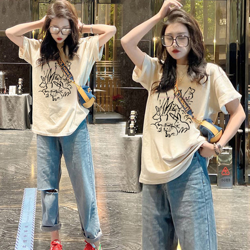 夏季女装纯棉短袖t恤女