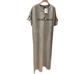 连衣裙女夏2026新款宽松短袖长款t恤女裙子胖mm遮肚显瘦大码睡裙