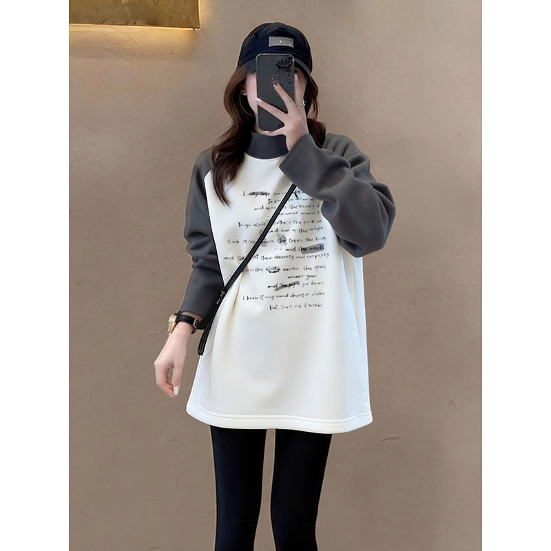 配鲨鱼裤的遮屁股独特漂亮上衣女