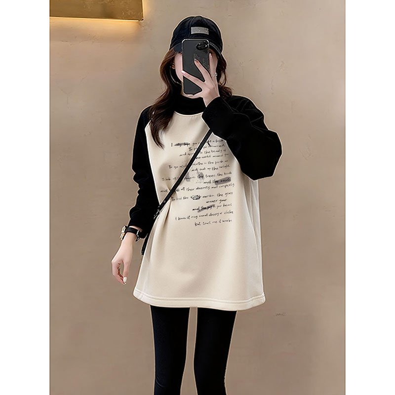 配鲨鱼裤的遮屁股独特漂亮上衣女