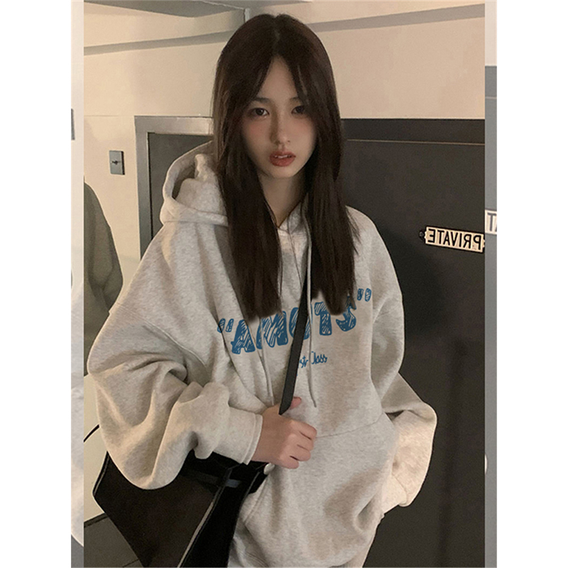 山东即墨卫衣美式加绒加厚连帽