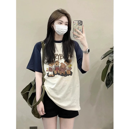 短袖t恤女2026新款夏季插肩袖