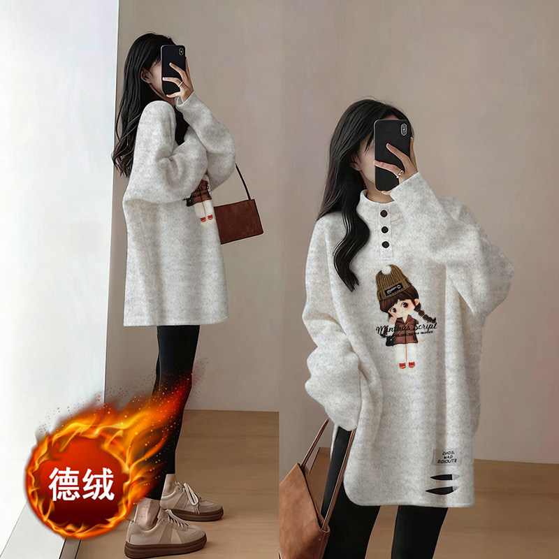 半高领德绒加绒打底衫女大码女装配鲨鱼裤的遮屁股独特漂亮上衣冬,女装/女士精品,T恤,淘宝优惠券,粉丝福利购,淘宝优惠卷