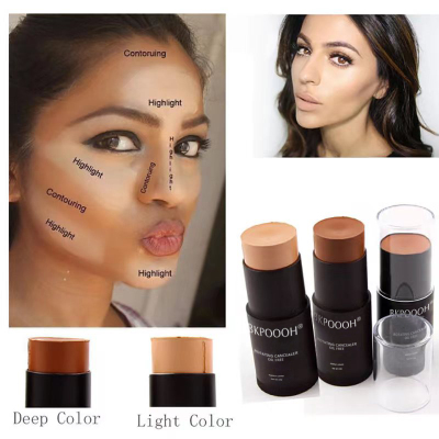 2025新款Bronzer Concealer Stick Light Dark深色粉底膏美黑遮瑕