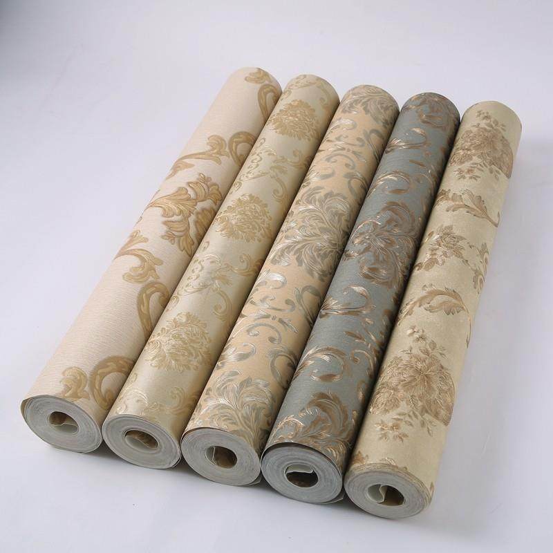 欧式大花墙纸 客厅背景饭店宾馆美容院店面 奢华大气3D防水壁纸,家装主材,PVC墙纸,淘宝优惠券,粉丝福利购,淘宝优惠卷