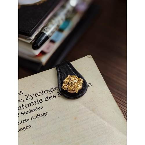 QY 磁吸扣福尔摩斯黑金魔法磁力扣手工手帐装饰吊牌INS欧美风活页