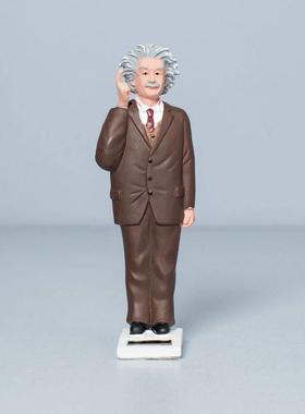 美国Kikkerland 爱因斯坦的灵感时刻 太阳能玩偶书房摆件创意礼物