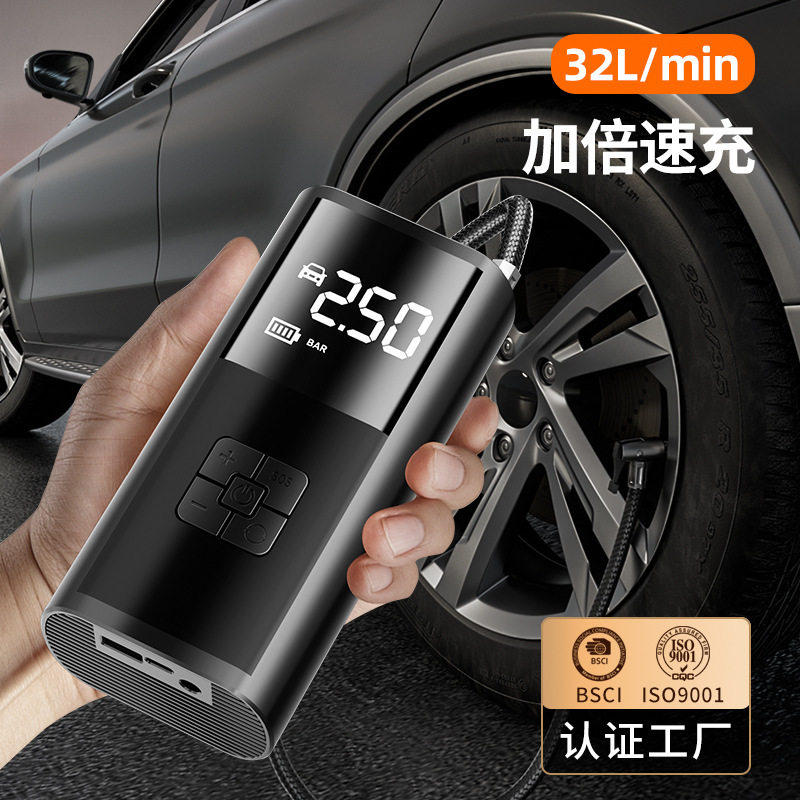 车载充气泵汽车打数显12v