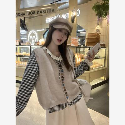 森系文艺彩色纽扣叠穿针