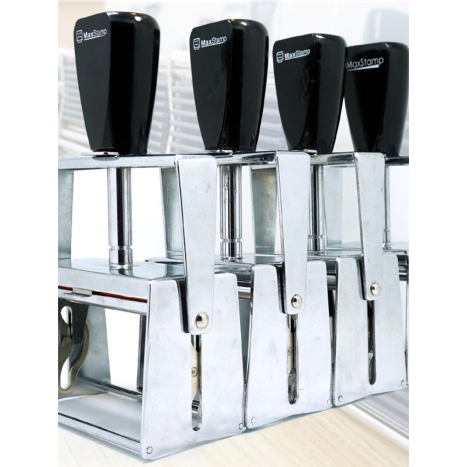 Maxstamp吉普生金属架平板翻斗印日期打码机材料十多种规格可选择