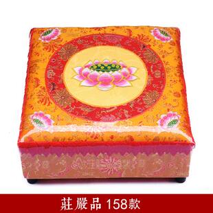 佛堂寺院实木烧香跪拜垫 拜垫跪垫家用 莲花拜佛垫 磕头跪垫 蒲团