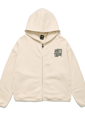 【PacShop】.pac 白虎贴皮拉链连帽衫 WHITE TIGER ZIP-UP HOODIE