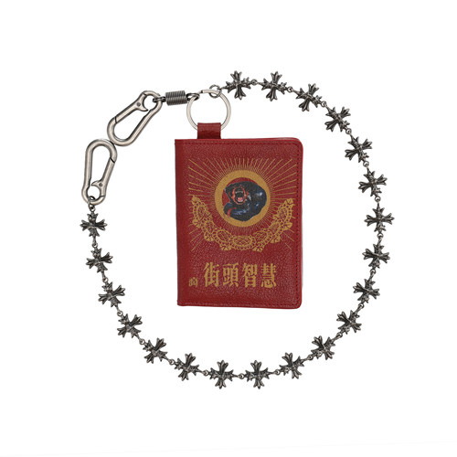 pacshop裤链钱包卡包羊皮真皮