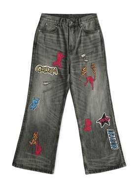 【PacShop】.pac MOB水洗微喇灰牛仔裤 MOB GREY JEANS