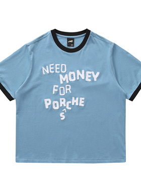 【PacShop】.pac 欲望单缝线撞色短袖 DESIRES RINGER TSHIRT