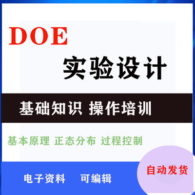 DOE实验设计基础知识操作培训基本原理控制图正态分布过程控制