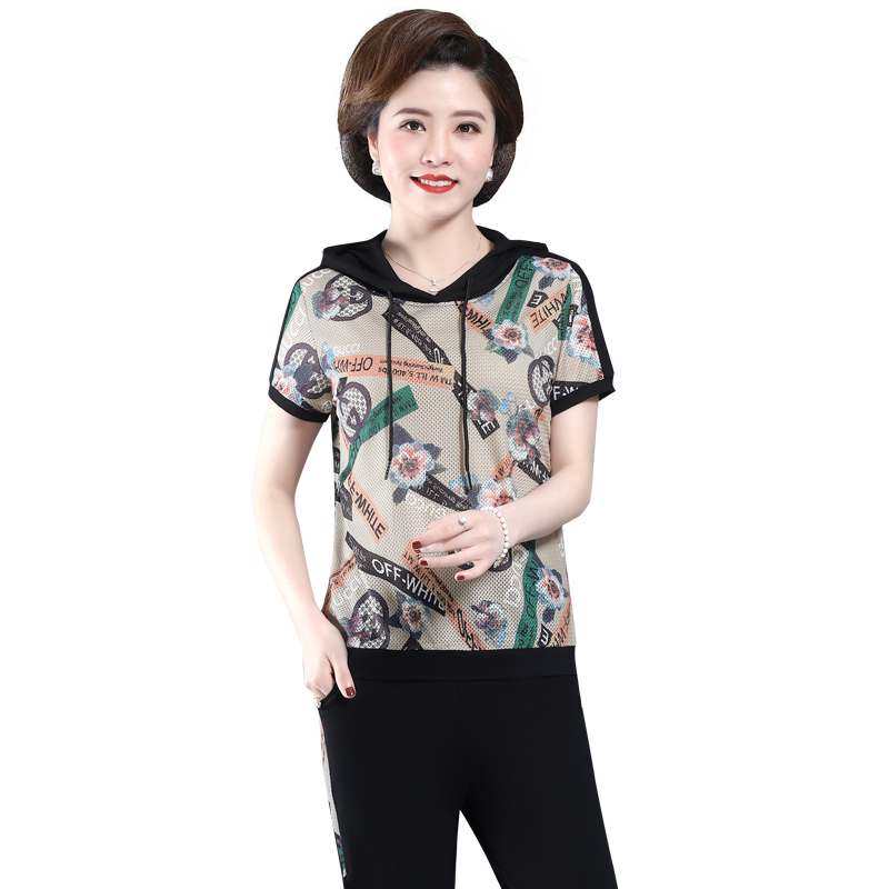 新款休闲运动服套装女夏两件套