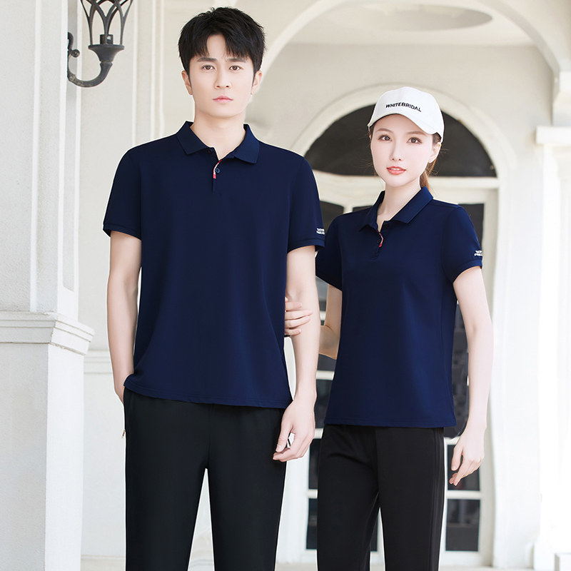 情侣装同款短袖夏季男女半袖T恤衫时尚休闲翻领polo衫运动服上衣