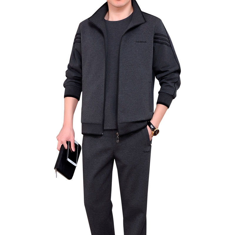 团体定制爸爸春装运动套装休闲服