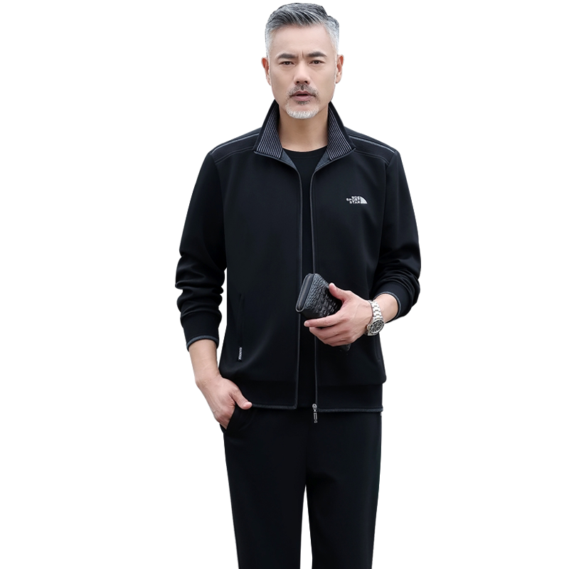 新款休闲运动服套装男春秋三件套