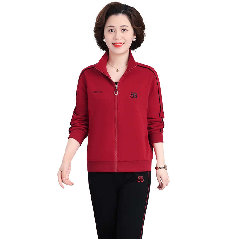 新款休闲运动服套装女春秋三件套