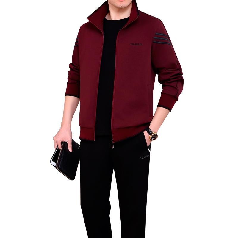 老年爸爸春夏运动服跑步