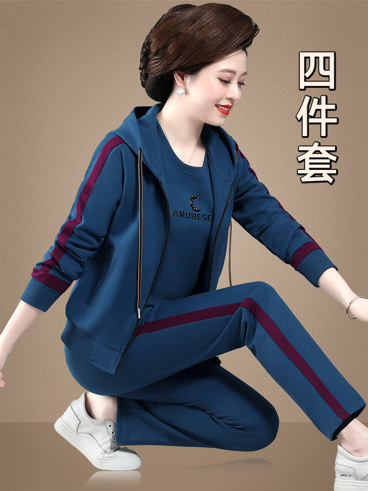 妈套装春秋季时尚洋气中年女