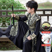演出服 武侠客帅气公子古风日常唐装 男童汉服2026秋冬新款 儿童古装