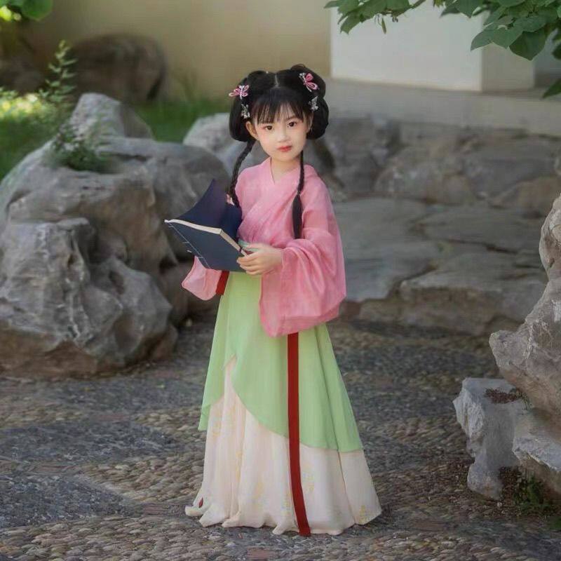 汉服套装女童群儒汉服儿童女儿童宋制秋季汉服长袖秋冬古装古风