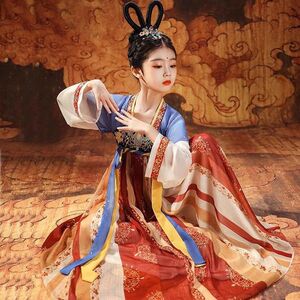 嫦娥仙子汉服儿童秋季女童敦煌飞天大唐襦裙唐朝西域公主超仙古代