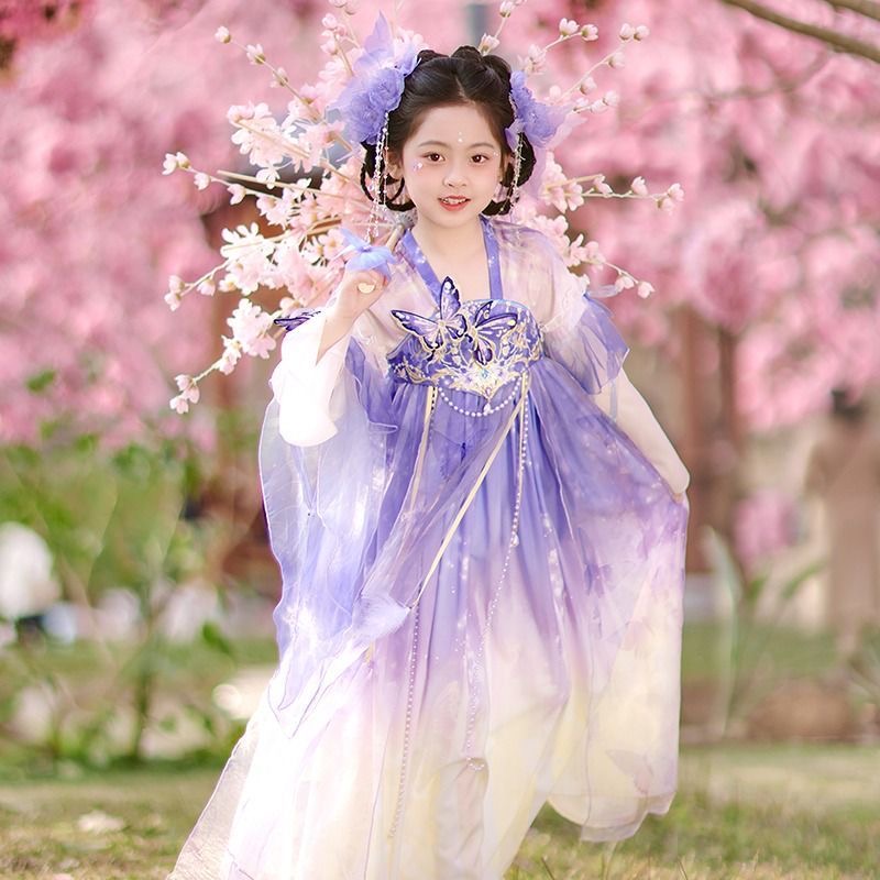 女童新款汉服春夏季儿童国风唐装