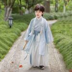 汉服男童2025春季古装汉服中国风儿童宋制套装男孩唐装古风演出服