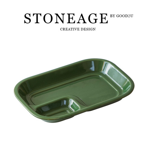 复古好看简约风格减脂餐盘定量分格儿童早餐盘轻食分隔盘子